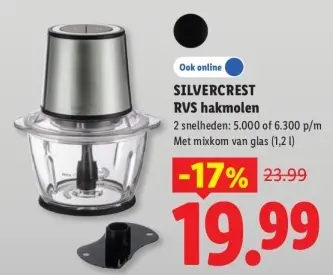 Aanbieding: RVS hakmolen