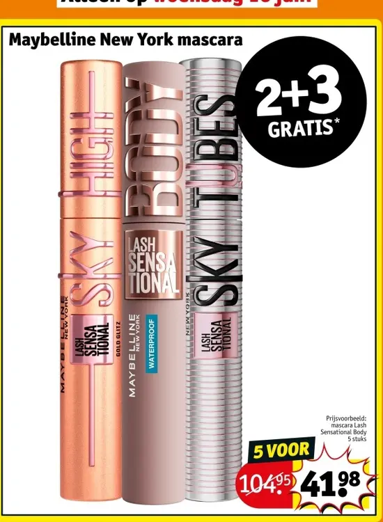 Aanbieding: mascara Lash Sensational Body