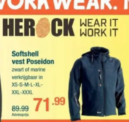 Promotie: Softshell vest Poseidon