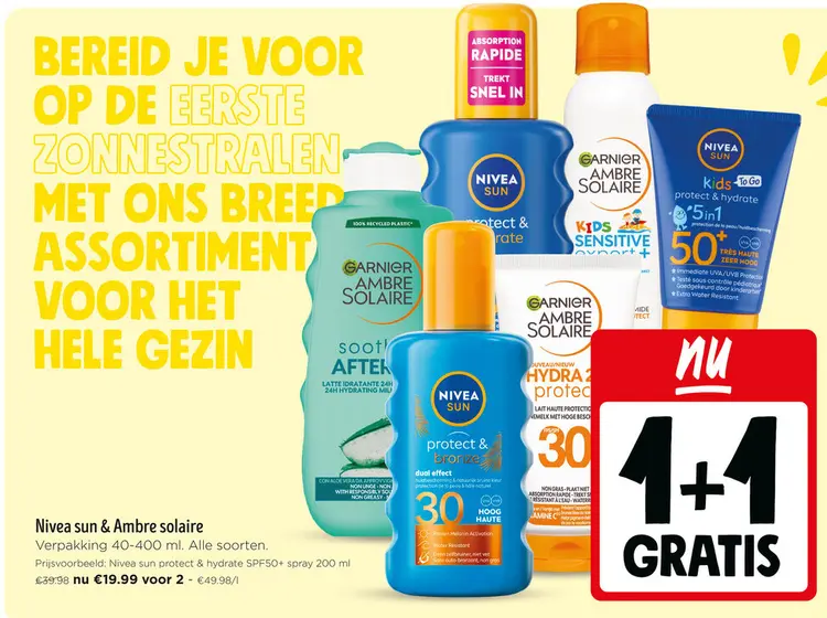 Promotie: Nivea sun & Ambre solaire