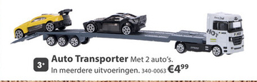 Aanbieding: Transporter Met 2 Auto's Assorti