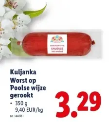 Promotie: Kuljanka Worst op Poolse wijze gerookt