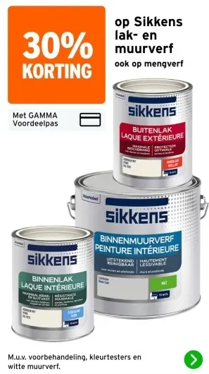 Aanbieding: Sikkens lak- en muurverf