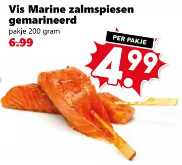 Aanbieding: Zalmspiesen gemarineerd