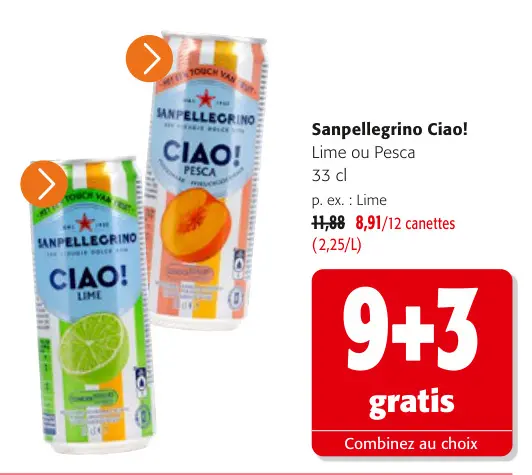 Offre: Sanpellegrino Ciao!