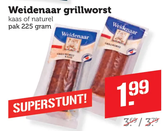 Aanbieding: grillworst