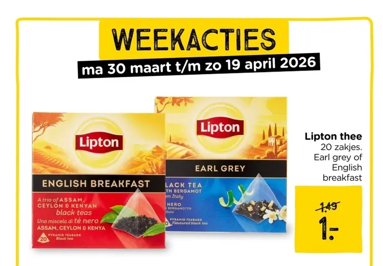 Aanbieding: Lipton thee