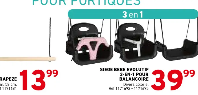 Offre: Siege bebe evolutif