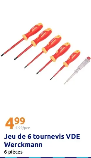 Offre: Jeu de 6 tournevis VDE