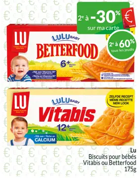 Offre: Biscuits pour bébés Vitabis ou Betterfood