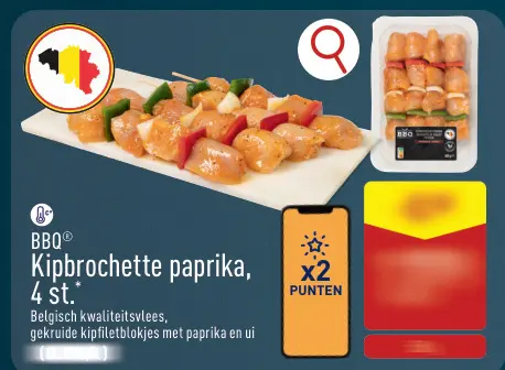 Promotie: Kipbrochette paprika