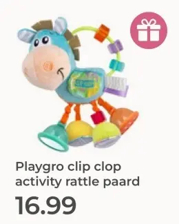 Aanbieding: Playgro clip clop activity rattle paard
