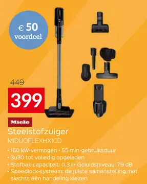 Aanbieding: Steelstofzuiger MIDUOFLEXHX1CD