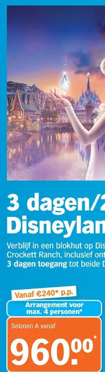 Aanbieding: 3 dagen/2 nachten Disneyland
