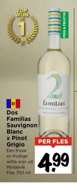 Aanbieding: Dos Familias Sauvignon Blanc x Pinot Grigio