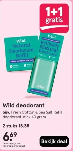 Aanbieding: Wild deodorant