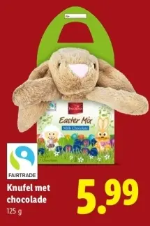 Aanbieding: Knuffel met chocolade