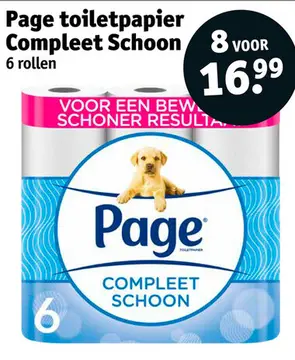 Aanbieding: Page toiletpapier Compleet Schoon