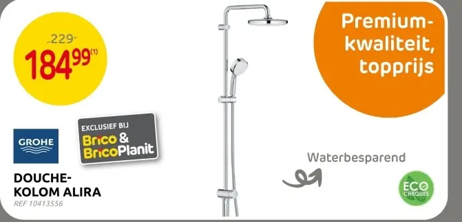 Promotie: Douche-kolom alira