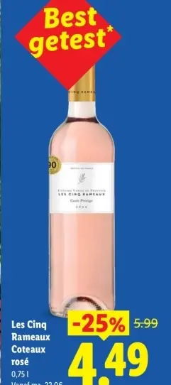 Aanbieding: Les Cinq Rameaux Coteaux rosé