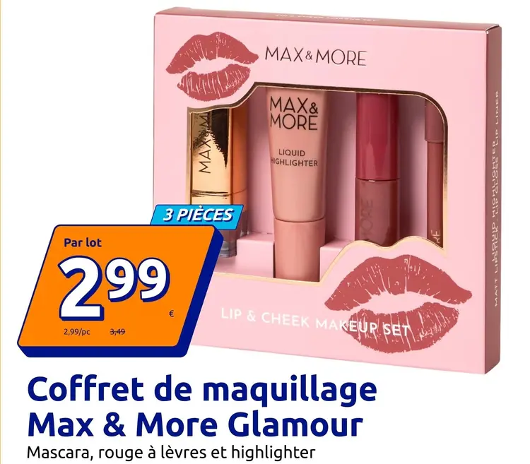 Offre: Coffret de maquillage Max & More Glamour