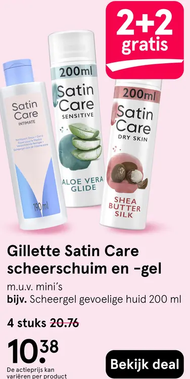 Aanbieding: Satin Care scheerschuim en -gel