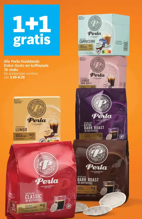 Aanbieding: Perla Huisblends Dolce Gusto en koffiepads