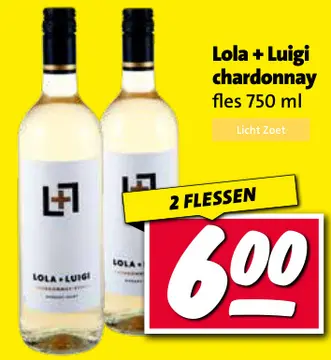 Aanbieding: Lola + Luigi chardonnay