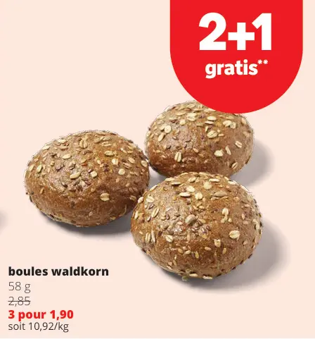 Offre: Boules waldkorn