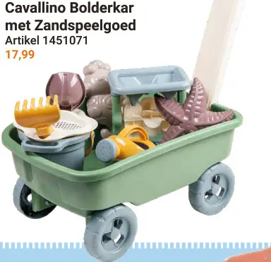 Aanbieding: Cavallino Bolderkar met Zandspeelgoed