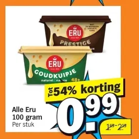 Aanbieding: Alle Eru 100 gram