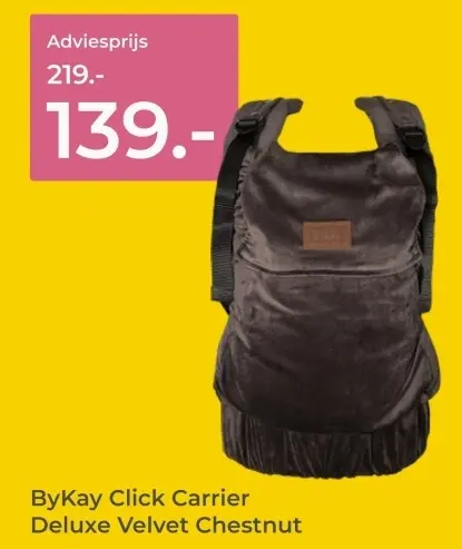 Aanbieding: Click Carrier Deluxe Velvet Chestnut