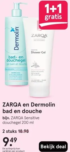 Aanbieding: bad en douche