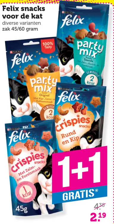Aanbieding: Felix snacks voor de kat