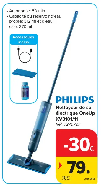 Offre: Nettoyeur de sol électrique OneUp XV3101/11