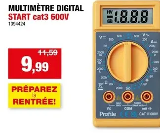Offre: Profile multimètre digital 600V