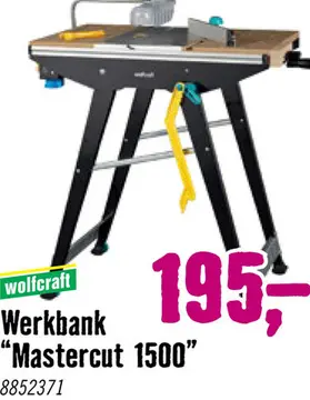 Aanbieding: WOLFCRAFT Zaagtafel Master Cut 1500