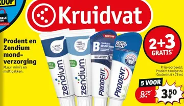 Aanbieding: Prodent en Zendium mondverzorging