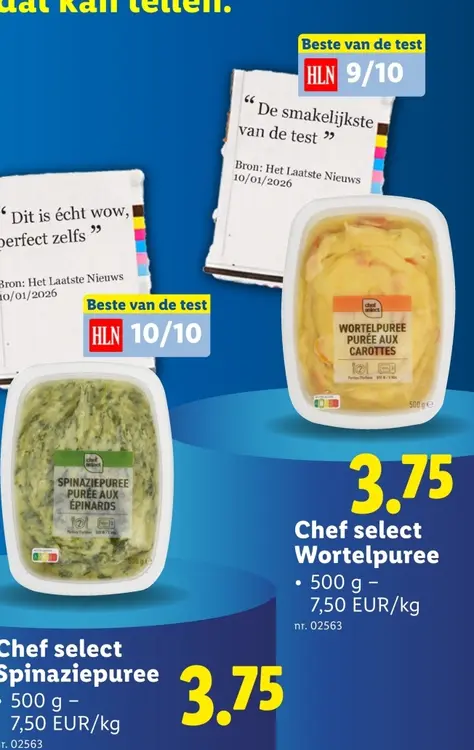 Promotie: Spinaziepuree