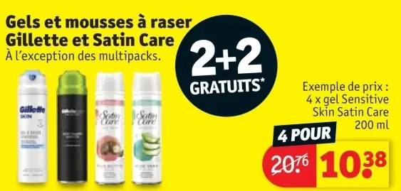 Offre: Gels et mousses à raser