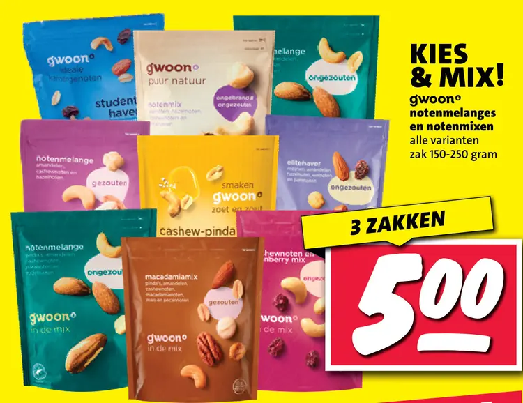 Aanbieding: notenmelanges en notenmixen