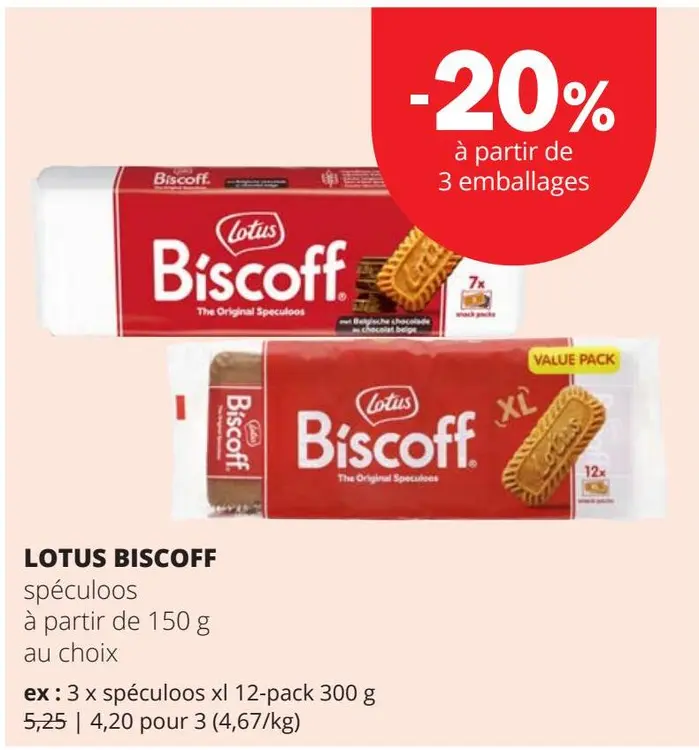 Offre: LOTUS BISCOFF spéculoos