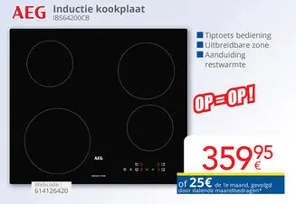 Promotie: Inductie kookplaat