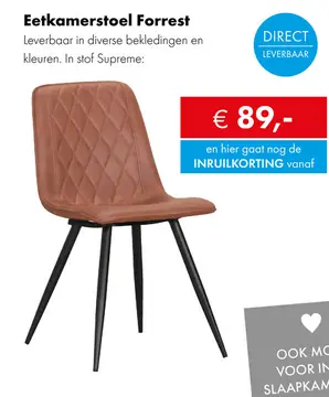 Aanbieding: Forrest eetkamerstoel cognac