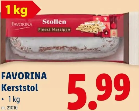 Promotie: Favorina Kerststol