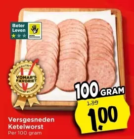 Aanbieding: Versgesneden Ketelworst
