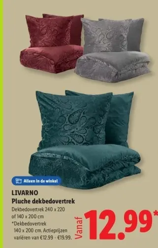 Aanbieding: Pluche dekbedovertrek