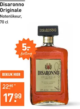 Aanbieding: Disaronno Originale 70CL Likeuren