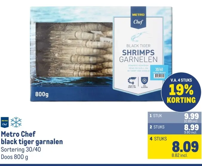 Aanbieding: black tiger garnalen