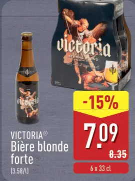 Offre: Bière blonde forte